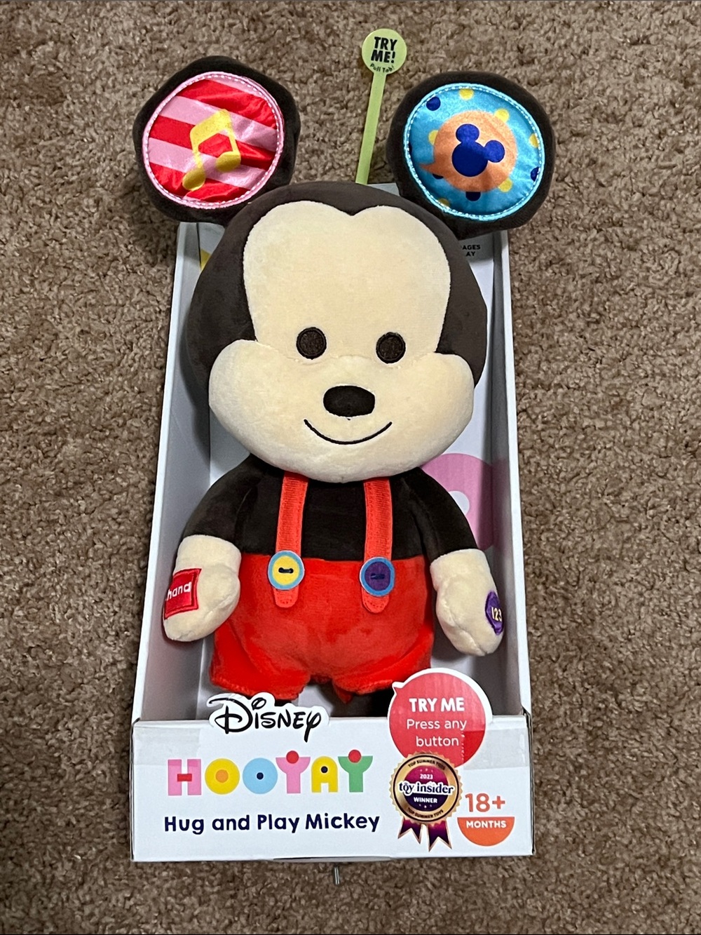 Disney Interactive Plush Hug & Play Mickey- 18+ Months - Picture 2 of 4